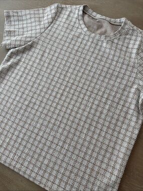 Dazy Plaid Textured Tee | 1XL